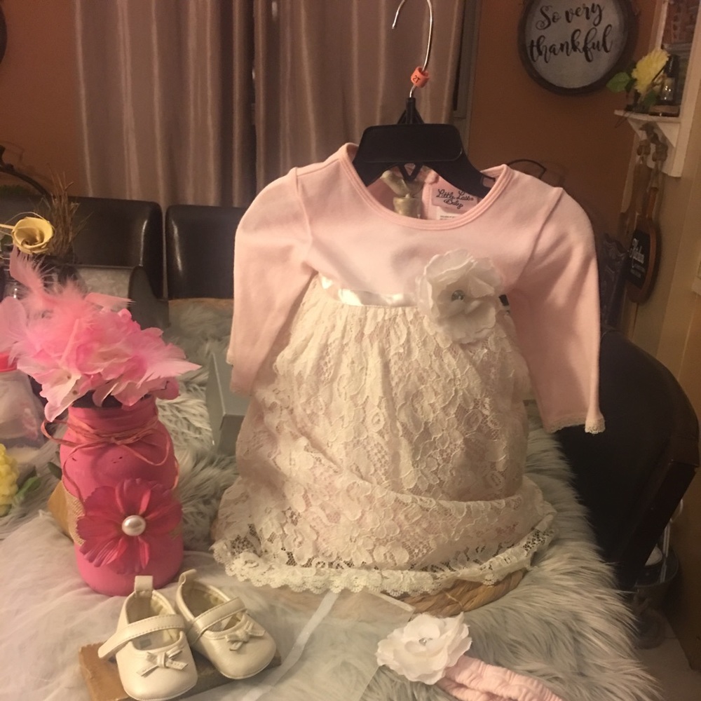 Baby sleeves dress set